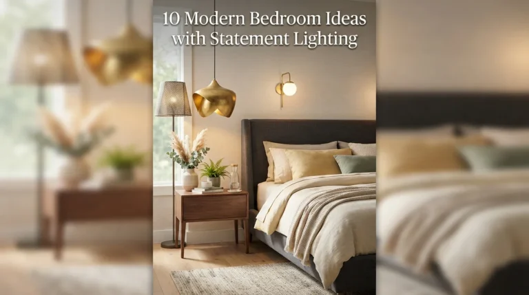10 Modern Bedroom Ideas with Statement Lighting