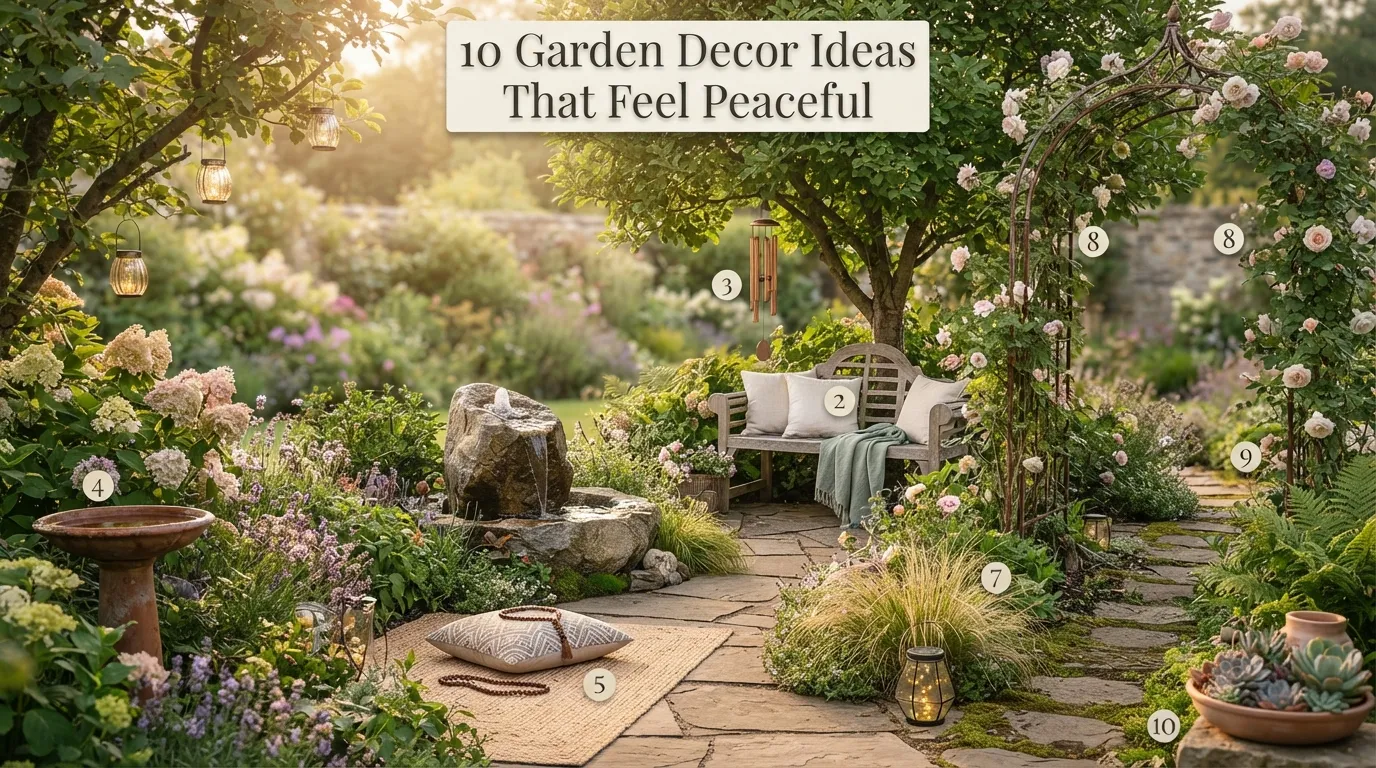 10 Garden Decor Ideas That Feel Peaceful