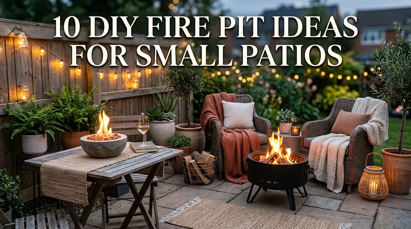 10 DIY Fire Pit Ideas for Small Patios