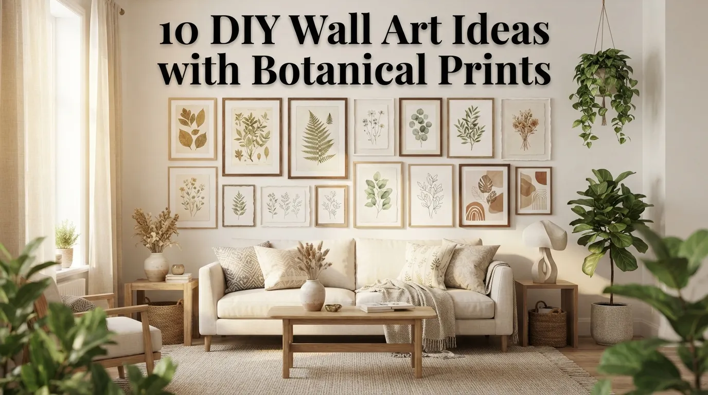 10 DIY Wall Art Ideas with Botanical Prints