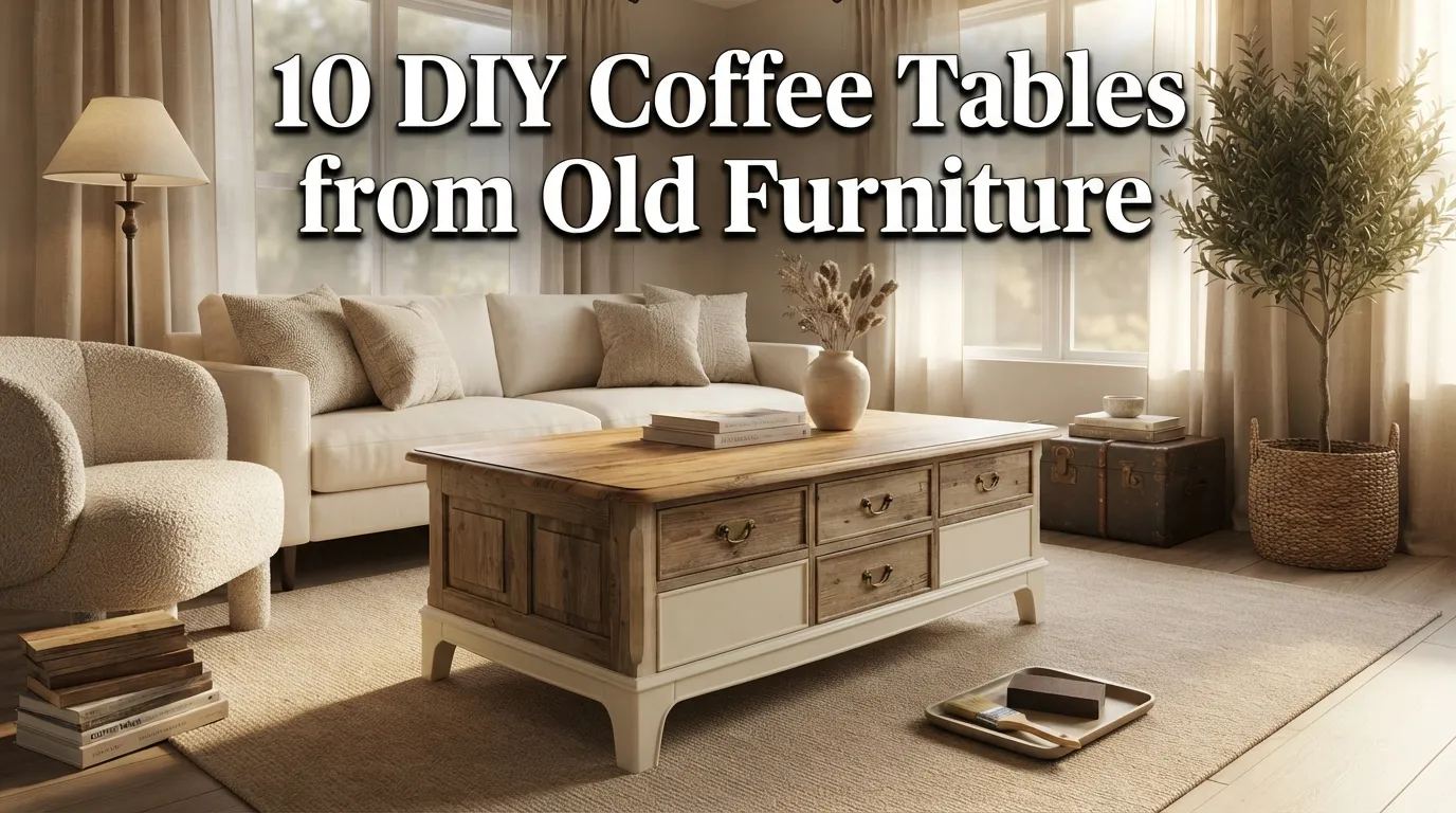 10 DIY Coffee Tables from Old Furniture