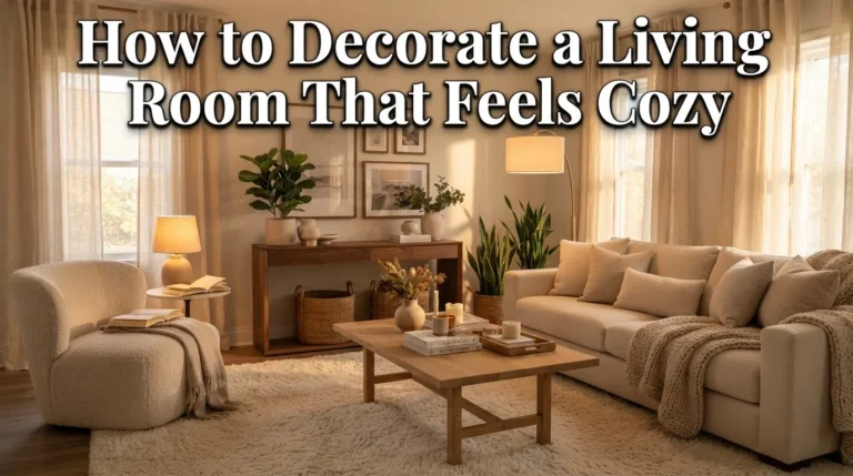 How to Decorate a Living Room That Feels Cozy