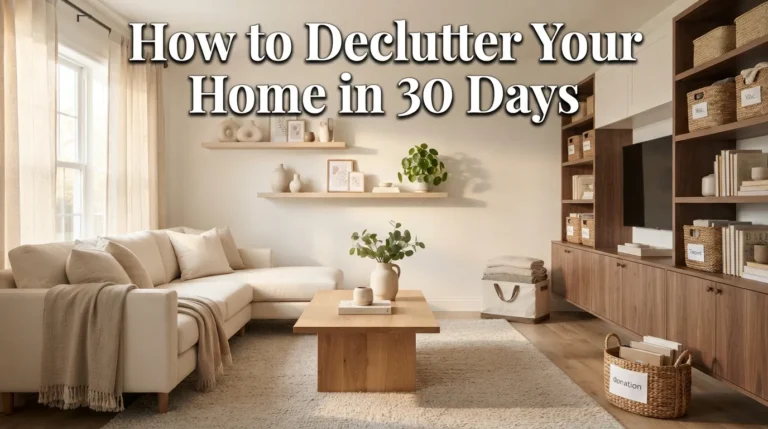 How to Declutter Your Home in 30 Days