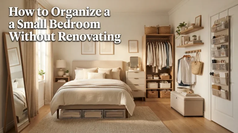 How to Organize a Small Bedroom Without Renovating