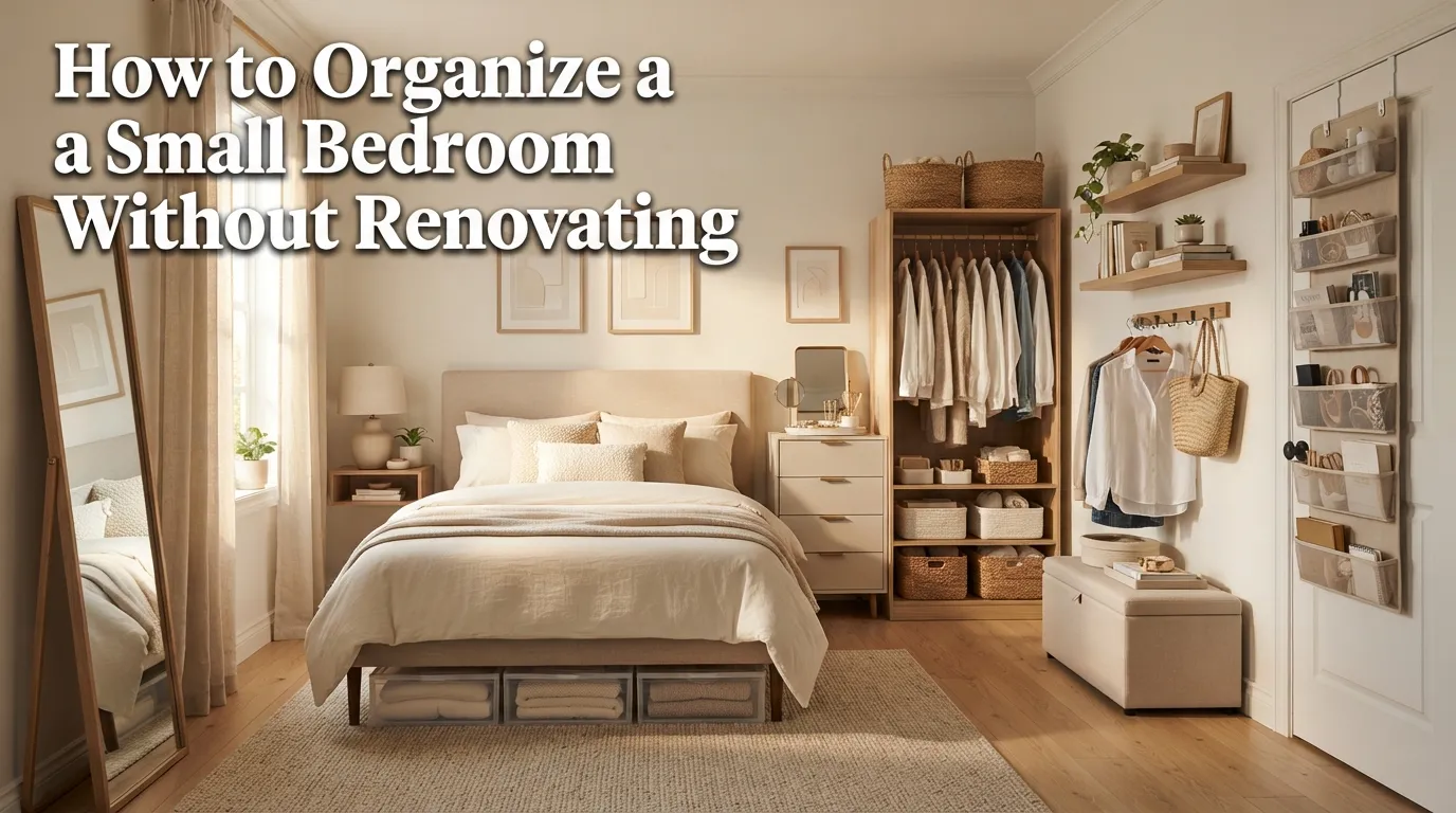 How to Organize a Small Bedroom Without Renovating