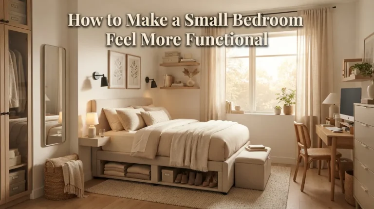 How to Make a Small Bedroom Feel More Functional