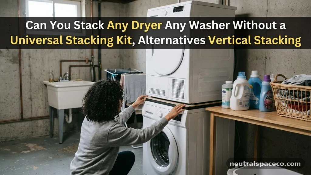 Alternatives to Vertical Stacking - Can You Stack Any Dryer on Any Washer Without a Universal Stacking Kit?