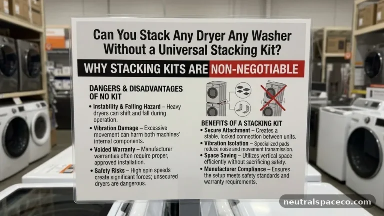 Can You Stack Any Dryer on Any Washer Without a Universal Stacking Kit?