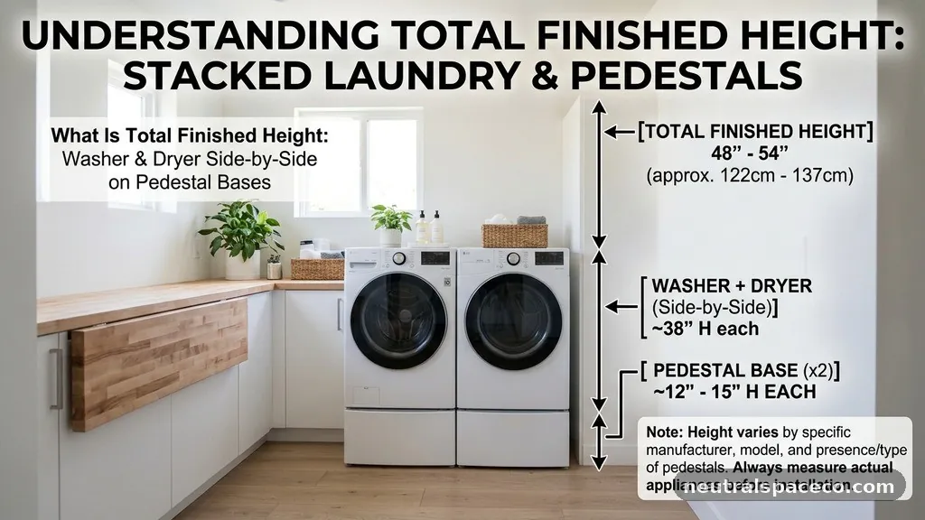 Impact of Pedestal Bases - What Is the Total Finished Height of a Stacked Front-Load Washer and Dryer?
