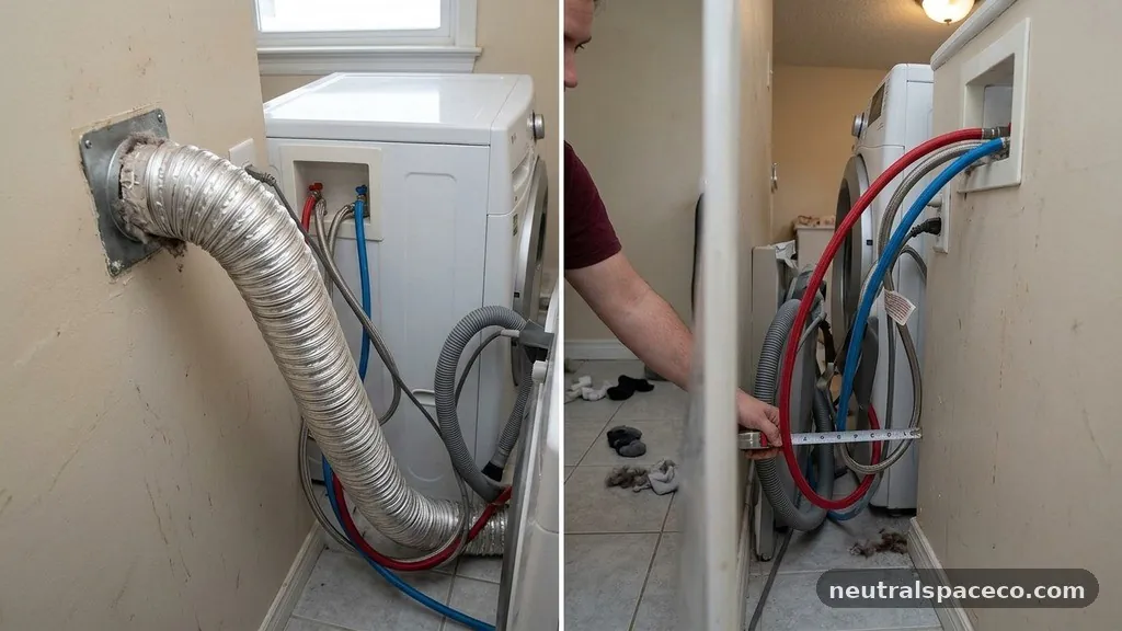 Safety Hazards of Cramped Installations - How Much Space Behind a Washer and Dryer Is Needed for Hoses and Vents?