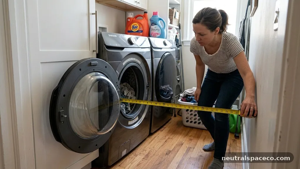 The Impact of Adjacent Obstacles - Minimum Walkway Clearance in Front of Front-Load Washer with Door Open