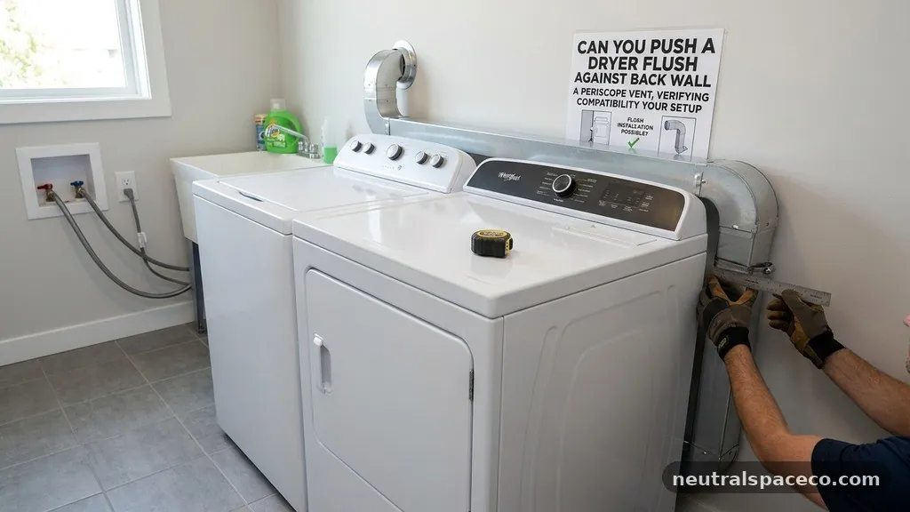 Verifying Compatibility with Your Setup - Can You Push a Dryer Flush Against the Back Wall with a Periscope Vent?