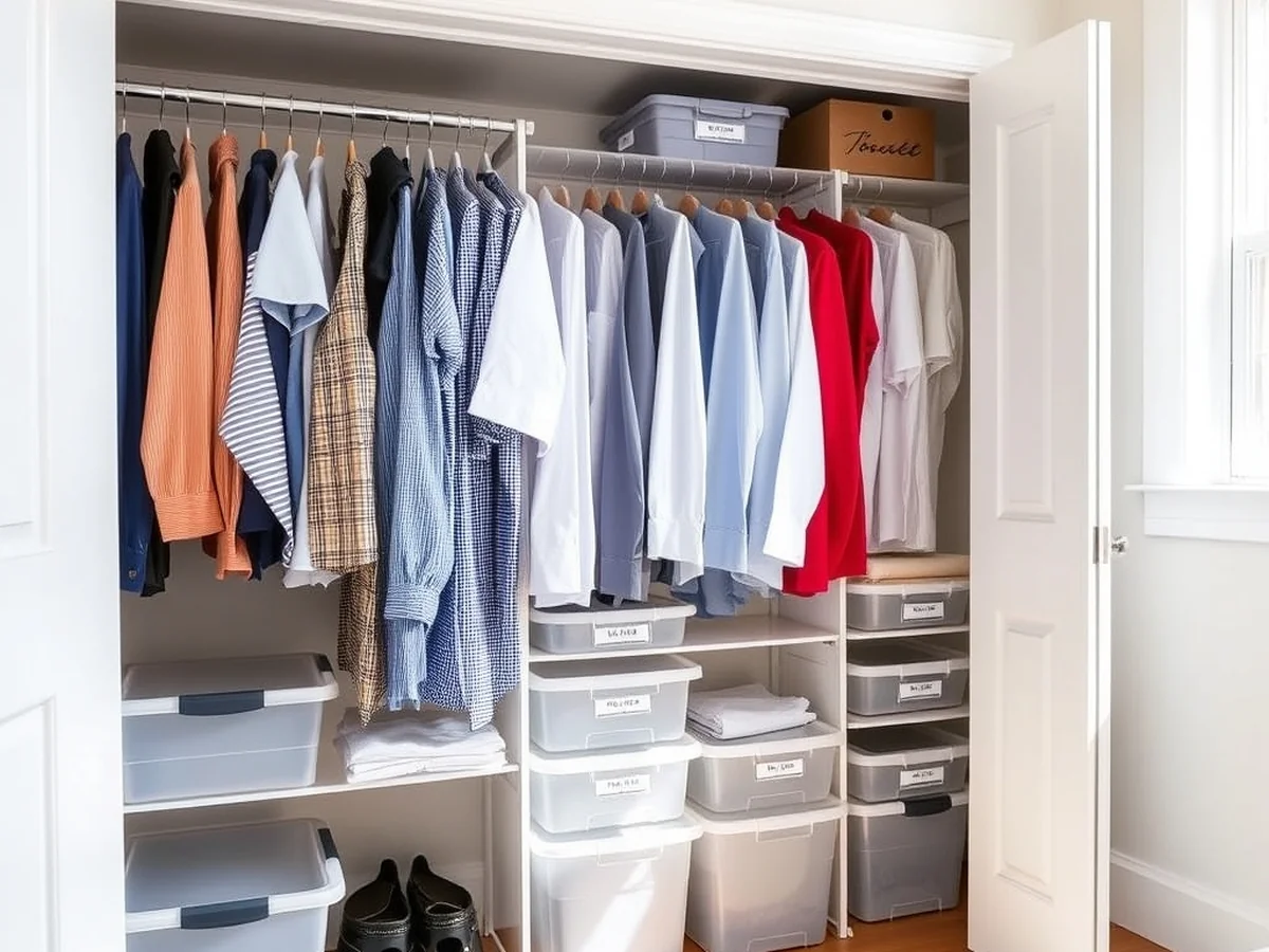 DIY Reach-In Organization - Bedroom Reach-In Closet