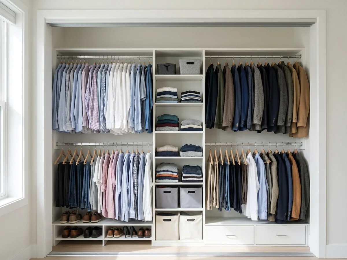 Reach-In Closet Dimensions - Bedroom Reach-In Closet