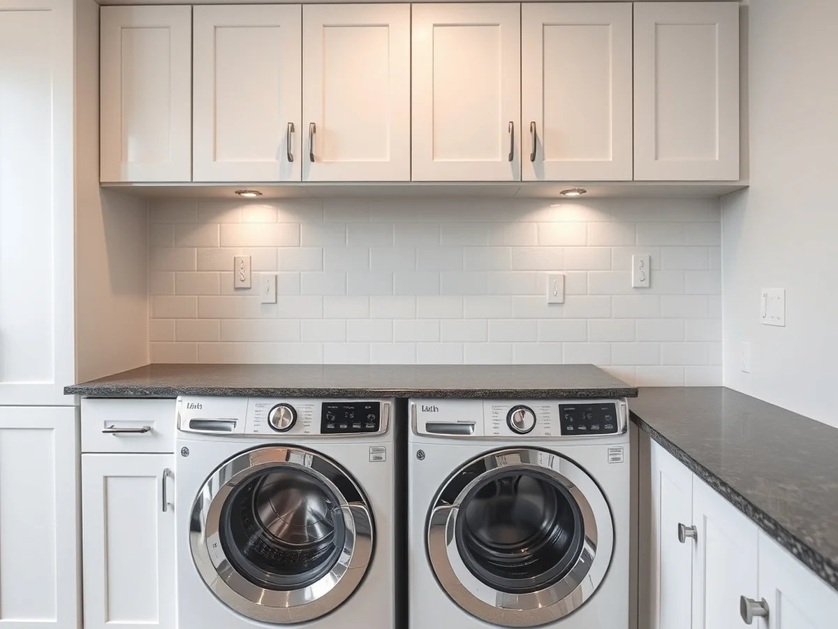 Durable Materials for Washer Countertops - Countertop Height Over Front-Load Washers and Dryers