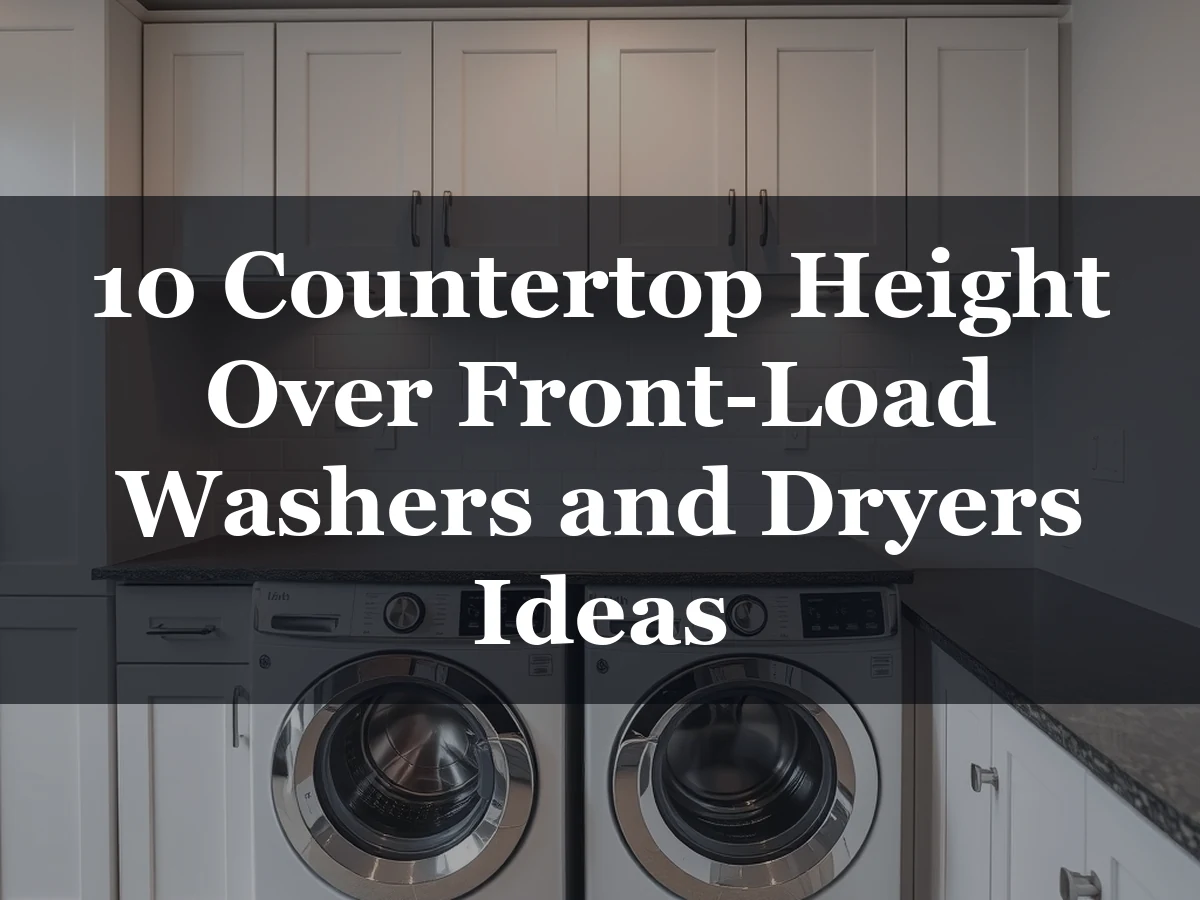 10 Countertop Height Over Front-Load Washers and Dryers Ideas - Countertop Height Over Front-Load Washers and Dryers