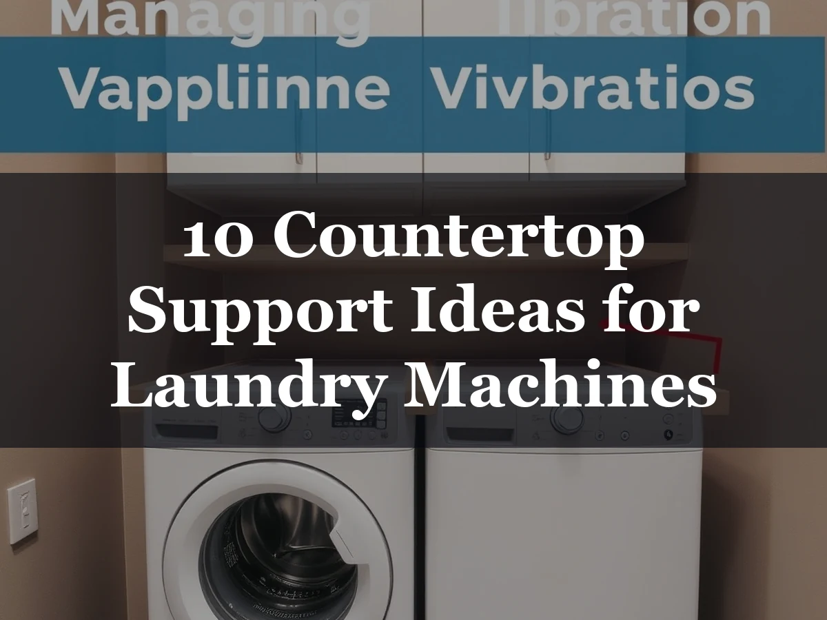 10 Countertop Support Ideas for Laundry Machines - Countertop Rest Directly on the Washer or Be Wall-Mounted on Cleats