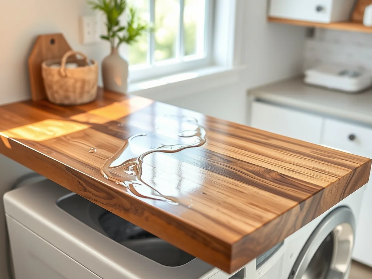 Moisture Sealing for Washer-Resting Tops - Countertop Rest Directly on the Washer or Be Wall-Mounted on Cleats