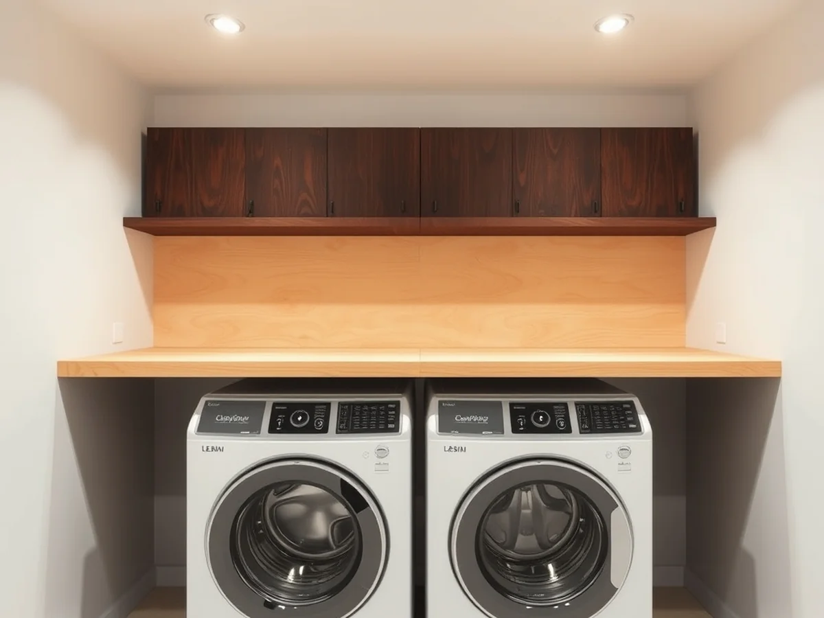 Plywood Core for Direct Rest Counters - Countertop Rest Directly on the Washer or Be Wall-Mounted on Cleats