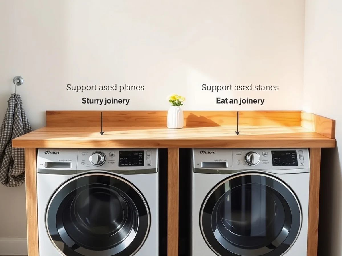 Comparing Weight Capacities and Support Stability Styles - Countertop Rest Directly on the Washer or Be Wall-Mounted on Cleats