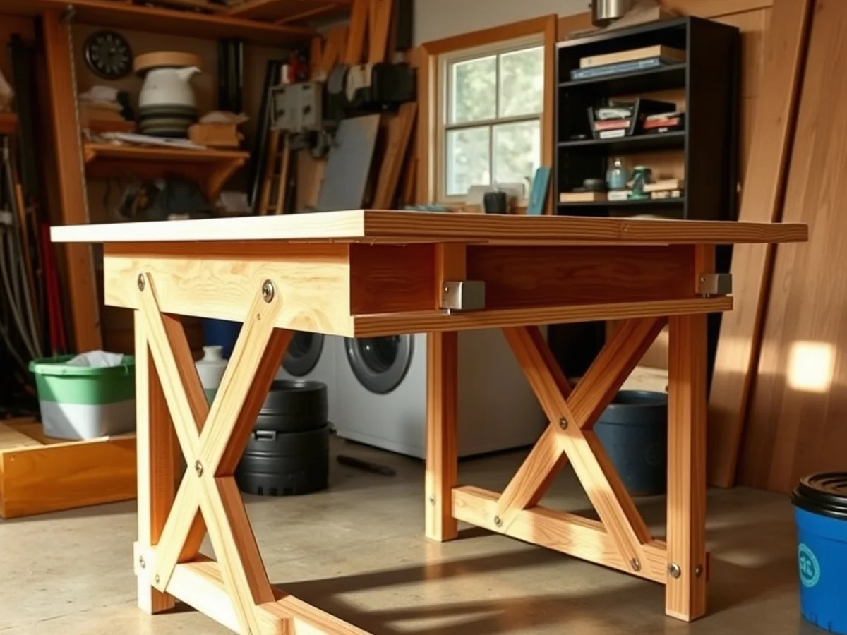 Creating a Custom DIY Folding Table for Your Laundry Room - Laundry Folding Tables