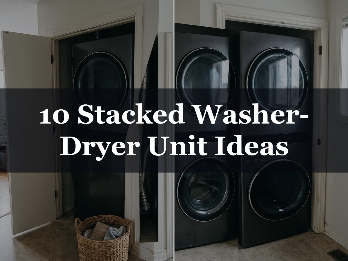 10 Stacked Washer-Dryer Unit Ideas - Stacked Washer-Dryer Unit