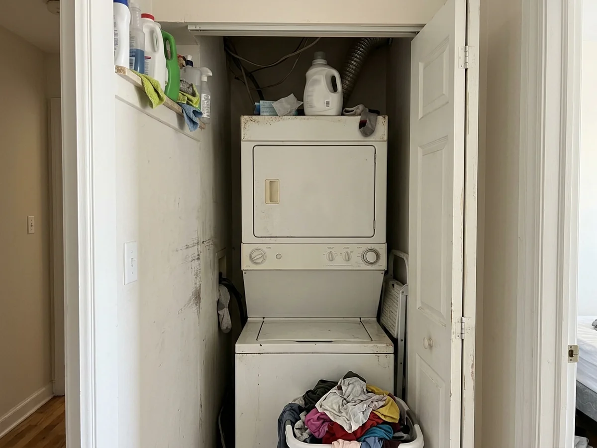 Honest Look at Stackable Washer and Dryer Downsides - Stacked Washer-Dryer Unit
