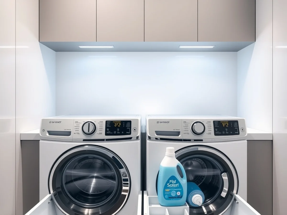 Dispensing Options and Concentration Levels for Modern Washers - Washer Detergent Dispenser Drawers Under Countertops