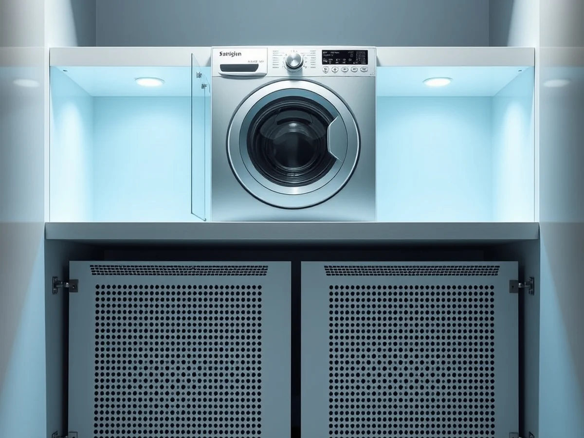 Ventilation and Moisture Management for Enclosed Under Counter Storage - Washer Detergent Dispenser Drawers Under Countertops